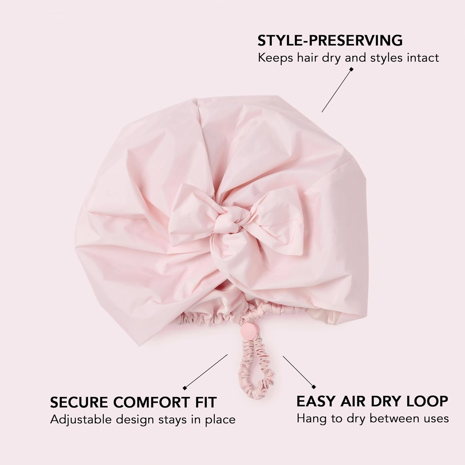 Bow-Front Adjustable Shower Cap view 2